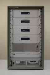 Pulse transmitter module rack